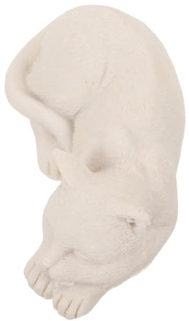 Kisangel Pierre Commémorative en Résine pour Animaux de Compagnie Statue de Chien et Chat Ornement de Tombe Extérieure Décoration Funéraire Présent Souvenir Usage Jardin et Cimetière