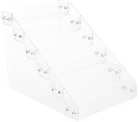 LOLIPPYY Soporte Multiusos de Acrílico Transparente para Esmalte de Uñas Múltiples Capas y Diseño Elegante para Organizar Maquillaje en Dormitorio