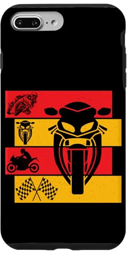 Moto GP Motorista Motero Motocicletas Motos niño Boys Retro Carcasa para iPhone 7 Plus/8 Plus