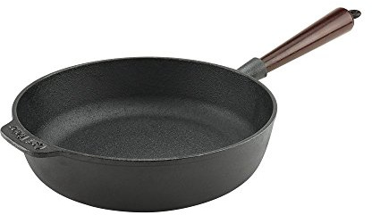 Carl Victor - Servierpfanne Gusseisen Pfanne 25 cm mit Holzgriff