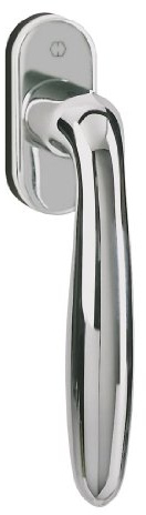 HOPPE Fenstergriff Dreh/Kipp 'Verona' Messing verchromt M051/U26-661176