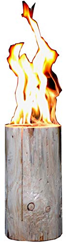 Schwedenfeuer 1 Stück Baumfackel Finnenfackel Gartenfackel Fackel H 35 cm D 14-20 cm