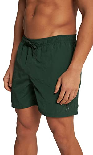 JP 1880 Badeshort 1/2 Uni, Bañadores Ajustados para Hombre Hombre, Azul Oscuro, 7XL