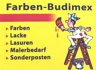 750 ml Farben-Budimex Acryllack Farblos 2 in 1 Lack und Grundierung in einem , seidenmatt, f. Holz, Metall , Putz , Beton , Zink , stoß- u. schlagfest , für innen u. aussen