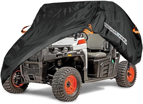 Neverland Housse de Protection Universelle pour VUTT, Protection Contre la | Pour Polaris Ranger RZR Yamaha Rhino Can-Am Commander Defender Honda Pioneer Sxs Teryx, 3 sangles coupe-vent, 2 aérations