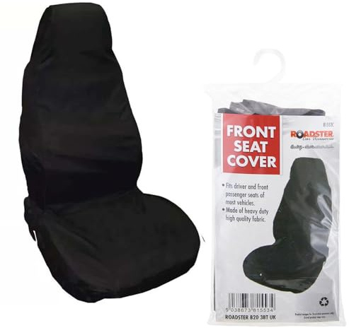 BARGAINSGALORE Front Car Seat Cover - For Cars, Vehicle Accessory | 140 X 60Cm, Driver Or Passenger Side Fabric | Seat Protector | Durable Universal Long Lasting | Automotive