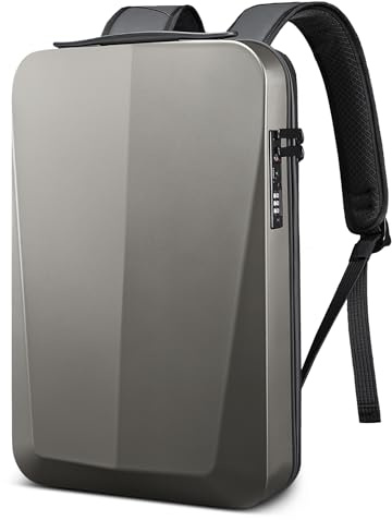 VARLIVOO Uomo Zaino con USB Porta 15.6 Laptop Zainetto Parola d'ordine Serratura Borse Lavoro Viaggio Scuola Università Campeggio Antifurto Zaino Impermeabile Polyester Oro