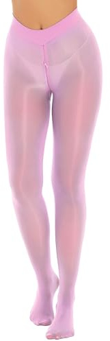 iiniim dam genomskinliga tights nylonbyxor ouvert leggings långa underbyxor strumpbyxor snäva byxor strumpor, ROSA, L