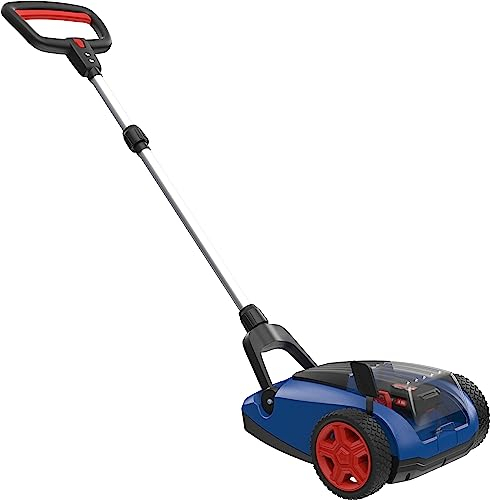 Güde ERM 18-201-30 Tondeuse à Gazon sans Fil 18 V, série Brushless, Largeur de Coupe 21 cm, Triple Centre, réglage de la Hauteur de Coupe : 25-48 mm, avec Manche de poignée, Batterie 2 Ah et Chargeur