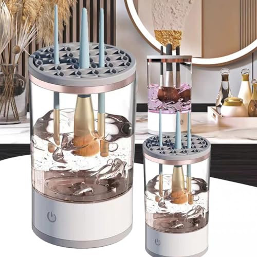 Brushly Pro Nettoyant for pinceaux cosmétiques, outils de nettoyage de pinceaux cosmétiques USB automatiques et portables, nettoyant for pinceaux de maquillage, nettoyant for pinceaux cosmétiques for