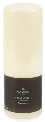 Wax Lyrical Unscented Pillar Candle 7X20CM Ivory