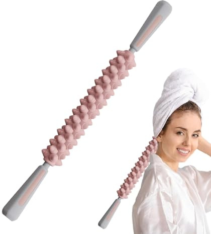 Massagestab | Muskelroller Massagegerät zur Entspannung | Mehrzweck-Rollstab für Sportler, Oberschenkel, Rücken, Nacken, Entspannung für Fitnessstudio, Reisen, Arbeiten