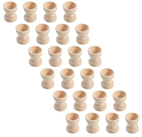 QTANZIQI 72 Piezas Bandeja para Huevos Pintada a Mano Huevera Vintage Suministros para Fiesta de Pascua Mini Tazas de Cerveza Huevera sin Pintar Cubos para Servir Huevos Tazas para Cazador furtivo