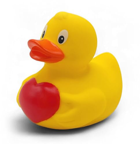 Quietscheente Anna Amore, eine original Badeente von SUPERLOTTI®, der Qualitätsmarke für Kinder! Nur echt in der Apfelbox!
