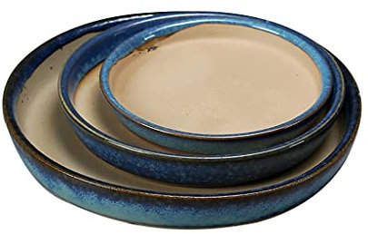 Platos para macetas， Bandeja for paletas for maceteros de forma redonda, herramienta de base for macetas for balcón, bandejas de goteo pequeñas, bandeja for maceteros for jardín interior y exterior, j