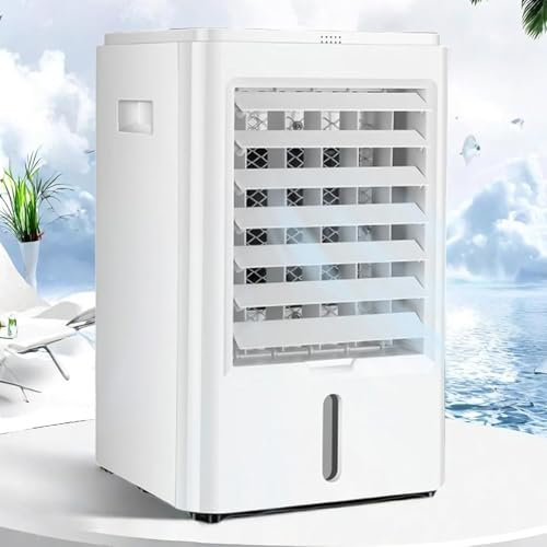 Enfriador De Aire Evaporativo Personal 4 En 1 Con Tanque De Agua De 4L, 4 Paquetes De Hielo Y Ventilador PortáTil Para Interiores, Dormitorios, Oficinas, AutomóViles Y Camiones,24V/220V