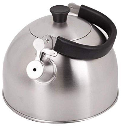 ZHANGXABN Bouilloire à Induction Moderne sifflante 2 L fermée avec poignée Noire pour la Maison et Le Camping