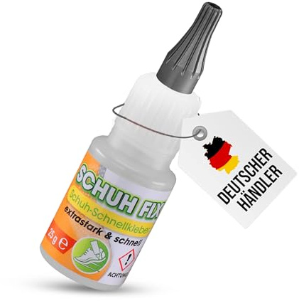 Schuhkleber SchuhFix Pro 25 g transparent wasserfest für Schuhe + Sneaker | für Leder, Gummi und Schuhsohlen - transparenter Kleber für Sneaker-Reparaturen, Haushalt und Schuhhandwerk