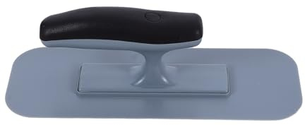 Mipcase Cazzuola per Intonaco Bordo Arrotondato, Strumento Manuale per Finitura Superfici, Utensile per Muratura Impugnatura Ergonomica per Lavori di Ristrutturazione e Nuove Costruzioni