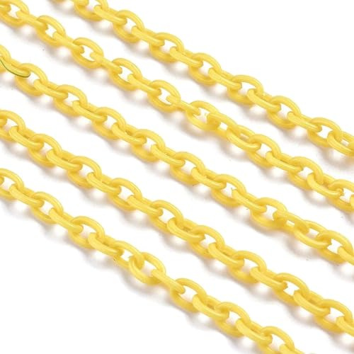 Catena di barriera con ganci a S per parcheggio e costruzione, catena di avvertimento in plastica resistente per ingressi e bordi proprietà