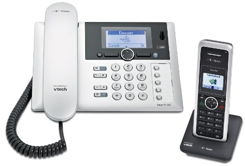 Deutsche Telekom T-Home Sinus PA302i plus 1 Schnurlostelefon schwarz/silber