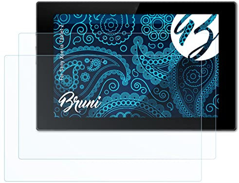 Bruni Schutzfolie kompatibel mit Sony Xperia Tablet Z Folie, glasklare Displayschutzfolie (2X)