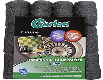 Bolsita de 12 sellos lana de acero inoxidable