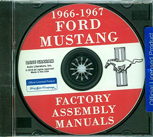 1966 1967 FORD MUSTANG FACTORY ASSEMBLY INSTRUCTION MANUALS CD Includes Interior, Electrical, Chassis, Body, Weld And Sealant Sections