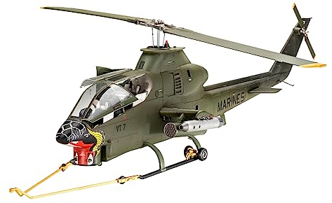 Revell Modellbausatz AH-1G Cobra I Erster Kampfhubschrauber Seiner Art I Detailgetreue Nachbildung im Maßstab 1:32 mit 226 Teilen I Perfekt für erfahrene Modellbauer und Einsteiger ab 13
