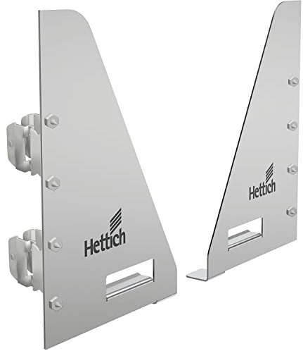 HETTICH 9257324 AvanTech You Verarbeitungshilfe (Bohrhilfe) BlueJig 205 für Schubkästen zum Ankörnen der Frontbefestigung, Silber