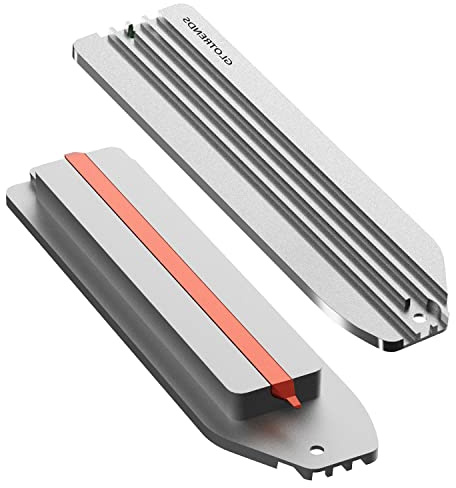 GLOTRENDS Kühlkörper für PS5 M.2 PCIe NVMe SSD mit Kupfer Heatpipe und Montageschraube
