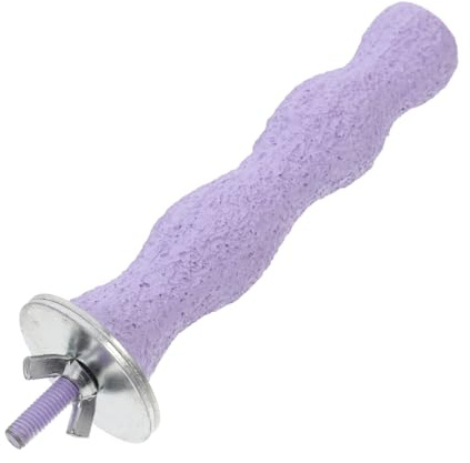 Percha para Aves De Madera Natural De 14Cm Barra De Lijado para Moler Uñas Accesorios para Jaula De Loros Y Periquitos Juguete Seguro Y Ecológico En Color Púrpura