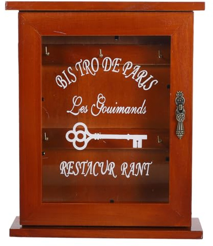 1Pezzi Scatola Porta Chiavi Da Parete Vintage Organizer con Design Retro per Decorazione D Ingresso Stoccaggio Pratico di Chiavi