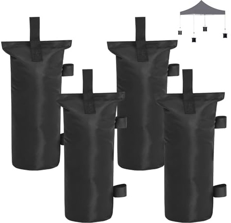 PZJFH 4-teilige Pavillon Sandsäcke,Gazebo Weights Set, 800D Oxford Verdicken Sandsack Beschwerung,Sandsäcke Pavillon,Sandsäcke zum Befüllen Robuste Oxford Materialien, wasserdichte PVC