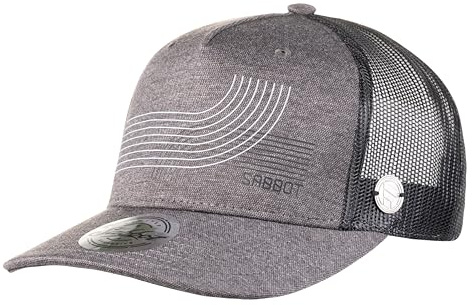 SABBOT Luke Snapback Cap, Moderne Mesh-Kappe, Verstellbare Trucker-Mütze, Basecap, Stylischer Sonnenschutz, Sportcap, Sommerhut, Atmungsaktiv, Ideal für Outdoor (Grau)