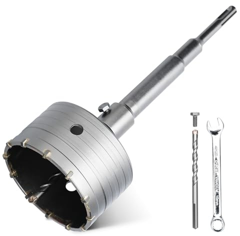hsawbit 105mm Core Drill Bit SDS Concrete Hole Cutter with 220mm SDS Shank