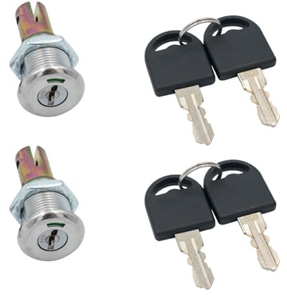 2Pcs Cabinet Insert Linkage Drawer Lock with Key Letter Box Cams Lock Security Furniture Lock Hardware Enduring