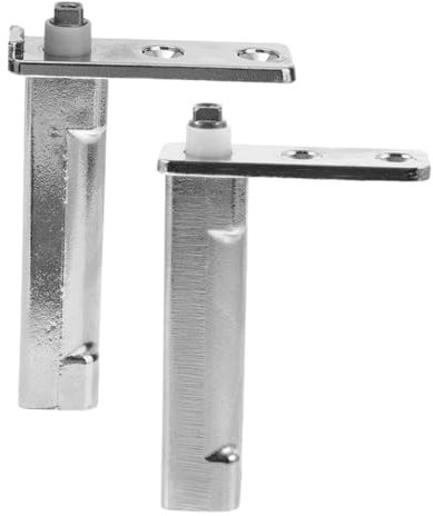 ETHZZLE 2pcs Stainless Steel Rebound Hinge Fridge Hinge for Freezer Door Replacement Repairing Household Use