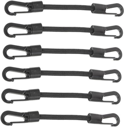 BESPORTBLE 6stücke Outdoor Camping Hakenseile Elastische Hakengurte Multifunktions-spanngurte Für Camping Und Alltag Tragbar Made of Pom