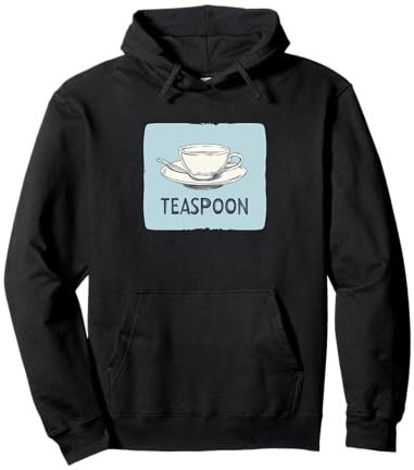 Costume de cuillère à café amusant pour les amateurs de thé et de cuillère Sweat à Capuche