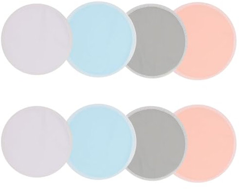 IWOWHERO 4paare Wiederverwendbare Stillpads Bambusfaser Waschbare Brustauflagen Für Mütter Atmungsaktiv Und Für Stillzeit