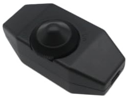 jojofuny Interruttore Facile da Tavolo Lampada in Dimmerabile Rotante Installare da 220v, Design Nero Plastica Componenti Elettronici per Uso Domestico