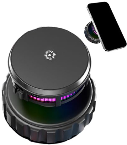 Wireless Car Charger - Fast Charging Wireless Car Charger | Air Vent Phone Mount | Wireless for,Magnetic Cellphone Mount - 15W Radiating Smart with Mood Light for Road Trip Ve