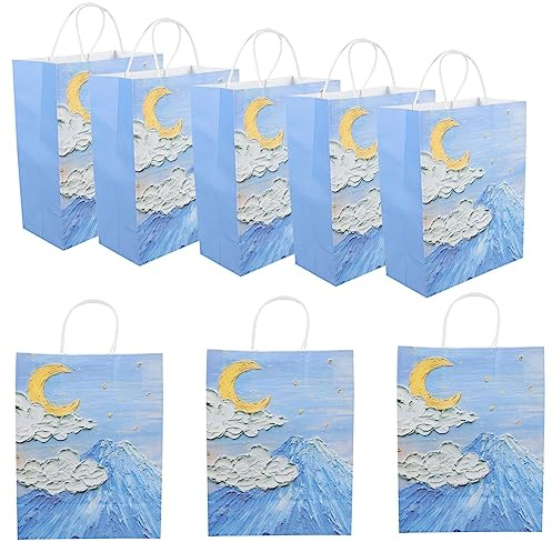 VALICLUD 10 Stück Kraft Papierbeutel mit Flachem Boden Vielseitige Brottüten und Snackverpackung Stabile Papiertüten für Brot Sandwiches Kekse und Küchenaufbewahrung und Langlebig
