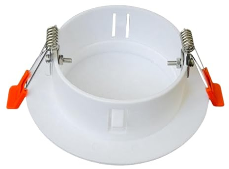 MagiDeal Placa de cubierta de techo con resorte, panel decorativo de montaje en pared, fácil instalación, tapa de orificio para luz descendente redonda para, Ajuste de 106 a 124