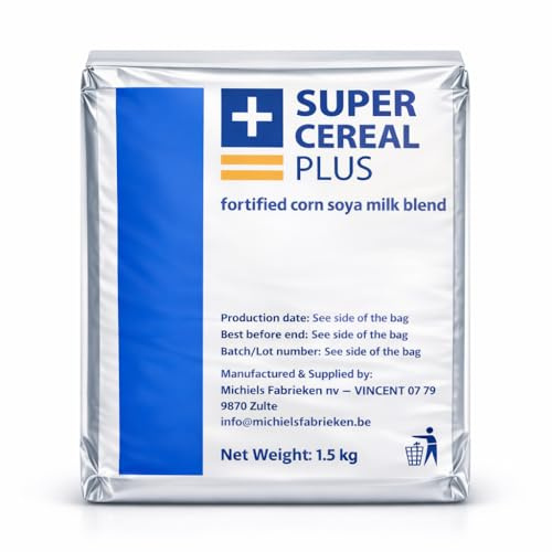 Super Cereal Plus, Fortified Corn Soya Milk Blend, Nutritional Food Supplement, 1.5 kg (1 Pack)