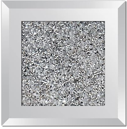 Sottobicchiere in vetro a specchio con diamante schiacciato per bevande, tappetino decorativo da tavolo, accessorio per casa, cucina, soggiorno, hotel, bar, calore elegante