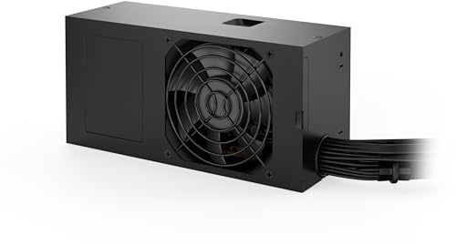 be quiet! TFX Power 3 300W Gold PSU, Compact and ultra Silent TFX Power Supply for Mini and Media PCs, 80 PLUS Gold Efficiency, PCIe 6+2 Pin, Dual 12V Rails, Low Noise 80mm Fan