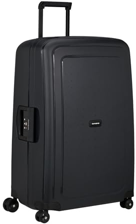 Samsonite S'Cure Renewed - Hartschalenkoffer 75 cm, Groß, Check-in Koffer mit Dreipunkt-Verschluss, Leicht, 4.60 KG, 102 L, Schwarz