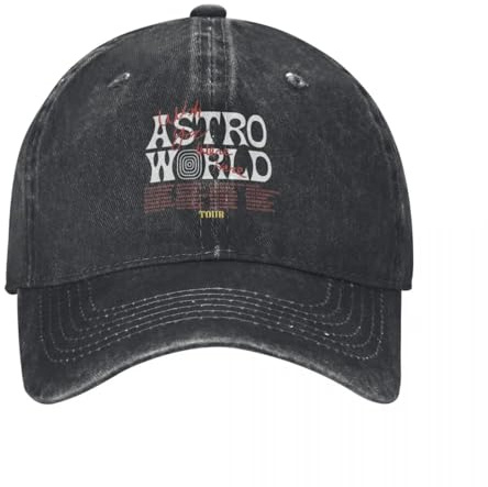 TMQZHQAVH Ojalá estuvieras aquí Astroworld Cactus-Jack Gorra de béisbol Moda desgastada Lavada Gorra de Viaje Unisex Gorra de Viaje al Aire Libre Gorra